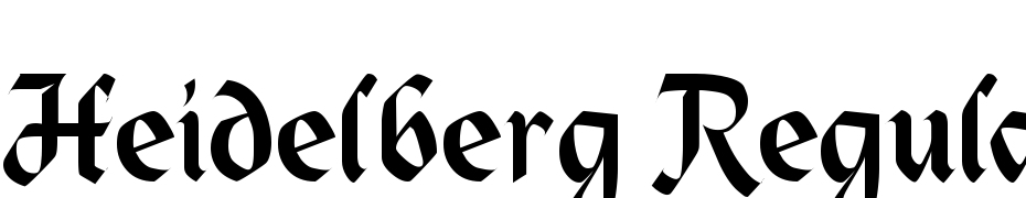 Heidelberg Regular Yazı tipi ücretsiz indir